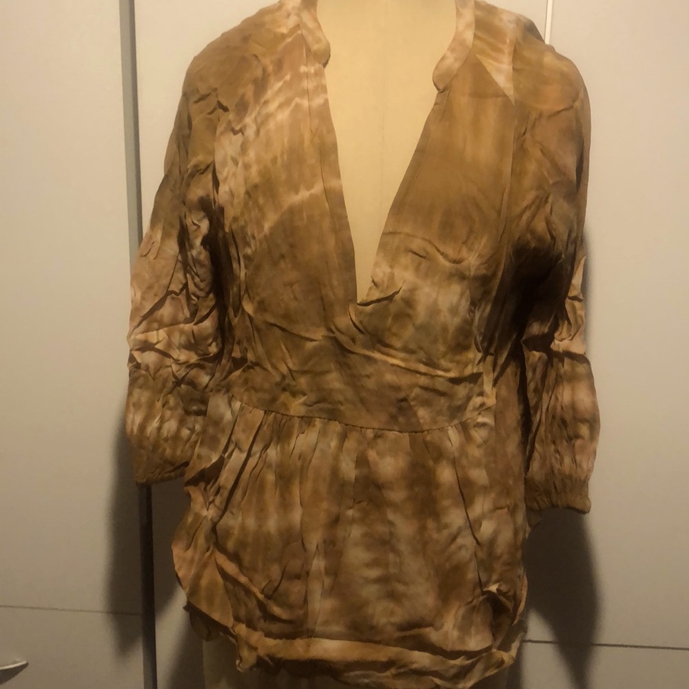 Rabens Saloner Tie dyed silk tunic top